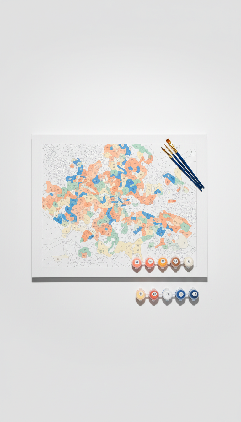Pintura por números paisaje urbano